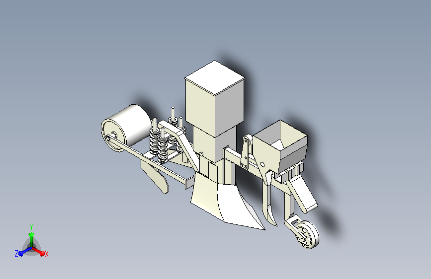 播种机三维模型