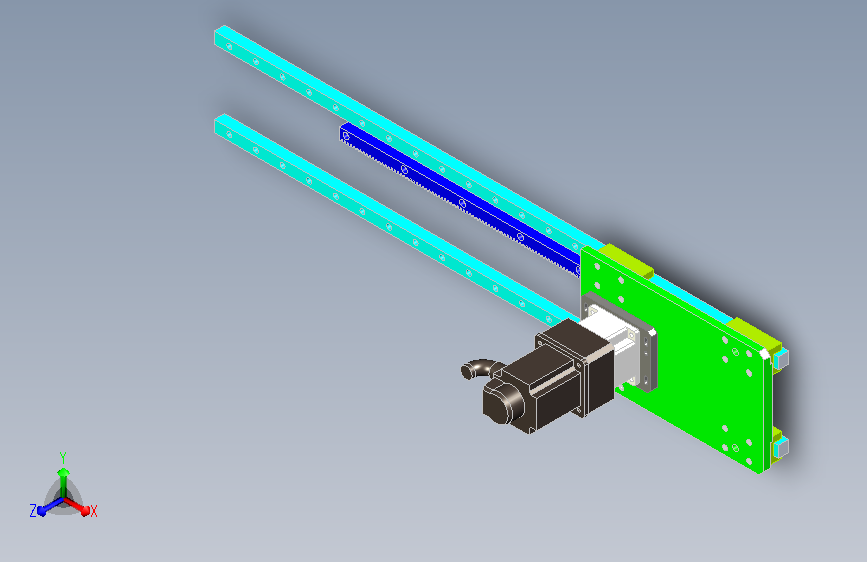伺服电机加行星减速机与齿轮齿条直线导轨传动机构设计