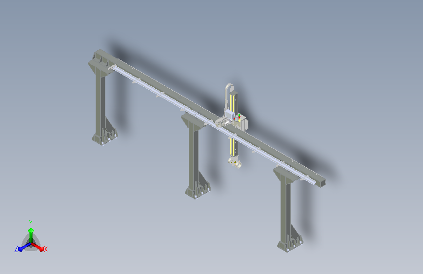 单臂桁架龙门机器人模型