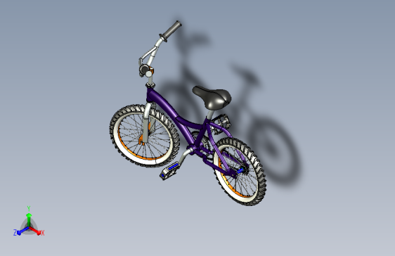 儿童小型自行车模型