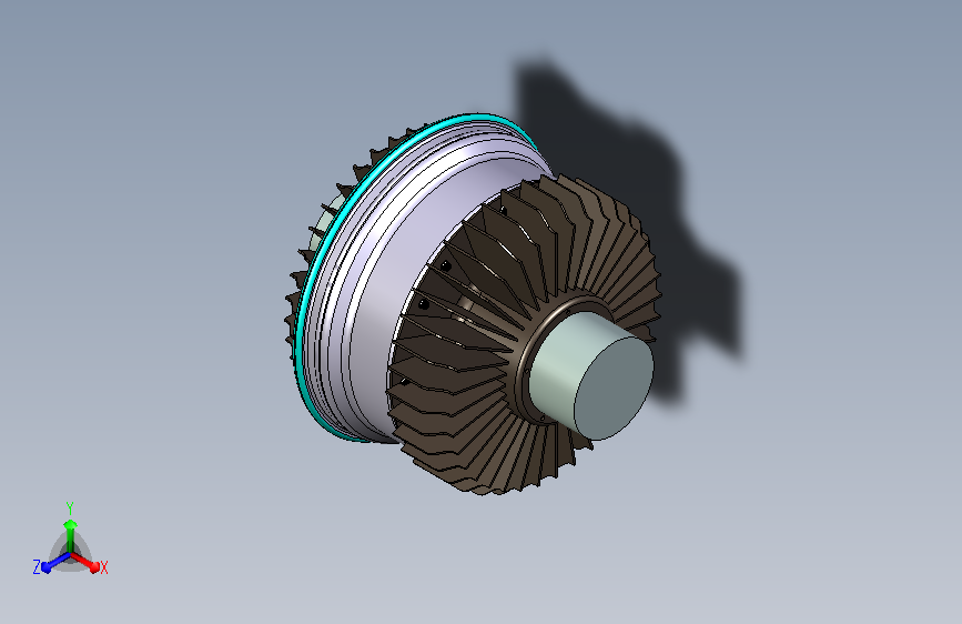 发动机双排风扇模块设计