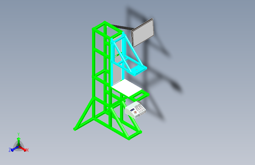 方管框架工作平台设计