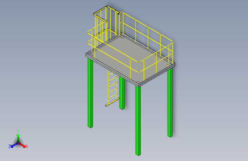 钢构维修平台设计