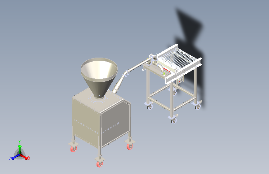 工业食品加工挤压机3D数模图纸