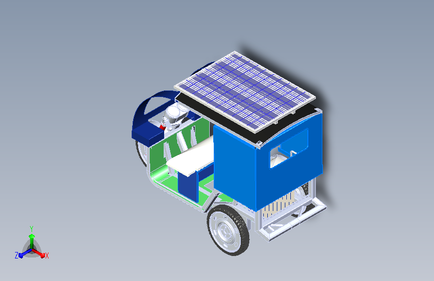 光伏太阳能电动三轮车