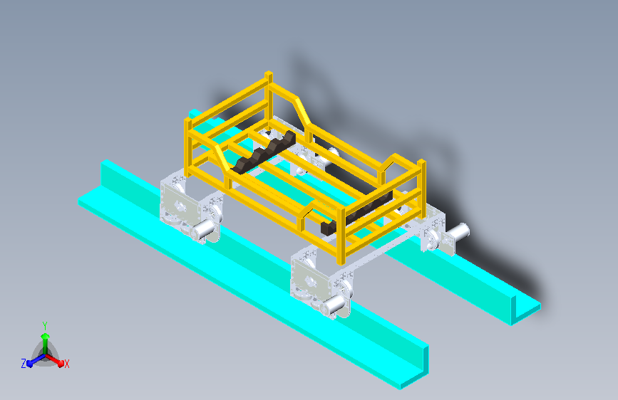 轨道物料架自动化输送智能小车设计