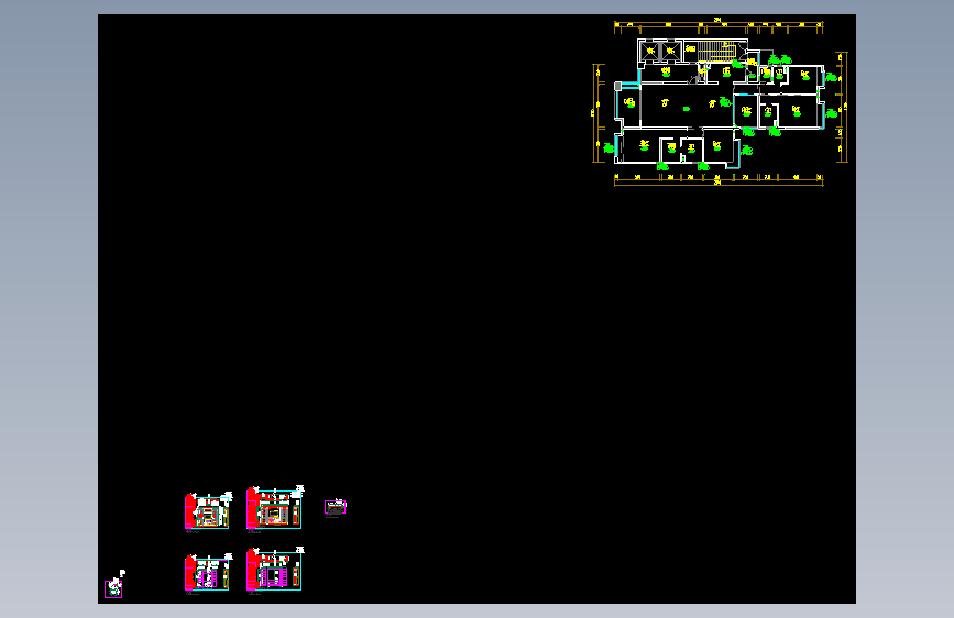2套实木酒柜图纸