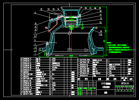 GP200圆锥破碎机全套图纸=189525=500