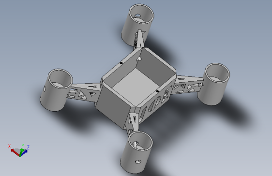 轻量级3D打印无人机