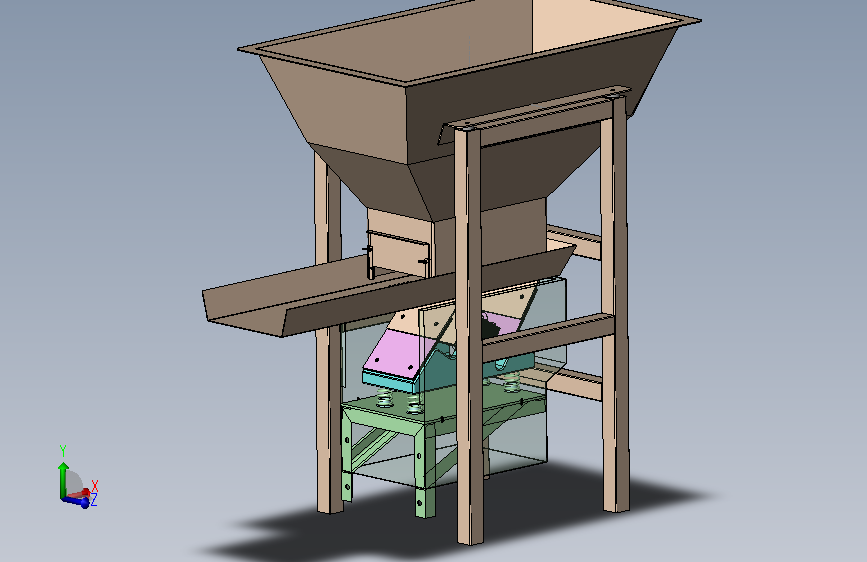 电磁振动给料机三维Solidworks模型