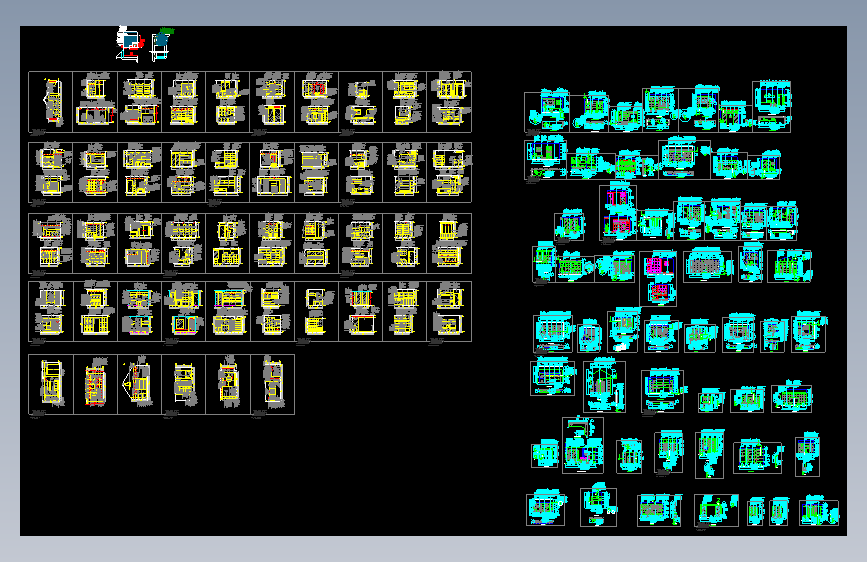 101套各类柜子施工图