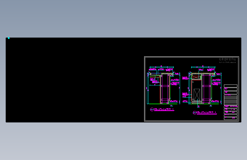 GR-D1-2接待台剖面图