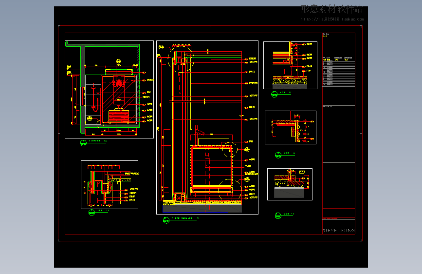 别墅主浴室详图