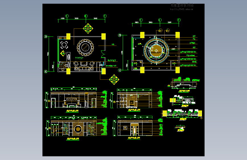 餐厅包间详图Ⅰ