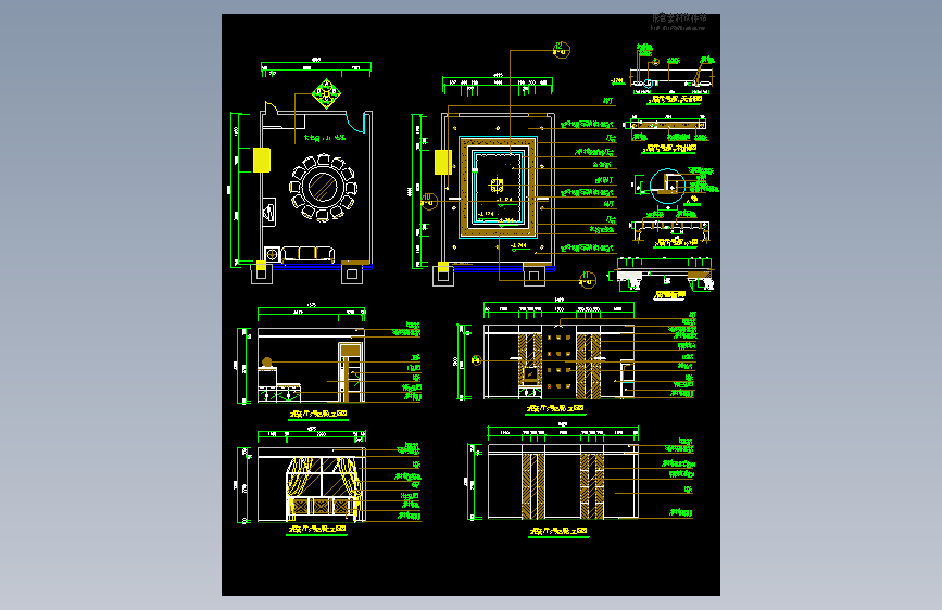 餐厅包间详图Ⅱ