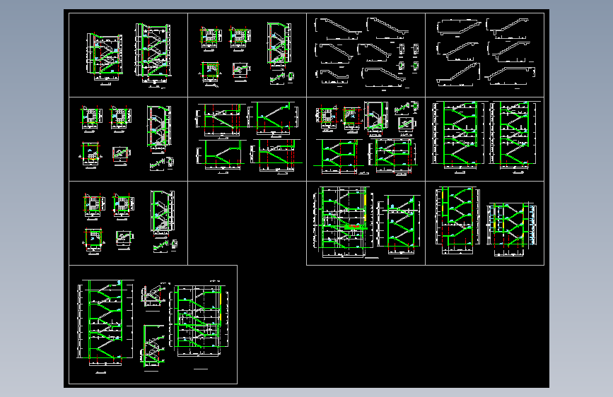 多种楼梯大样图