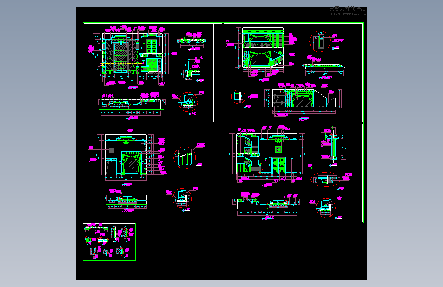 豪华别墅客厅装修详图