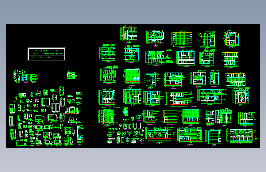家装类CAD图块 厨房
