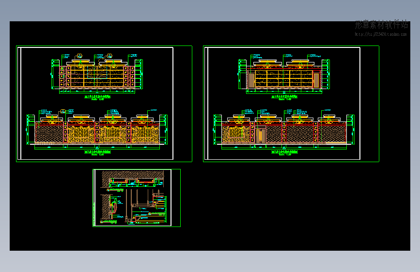 酒店大会议室立面详图