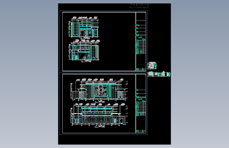 酒店大堂立面装修详图