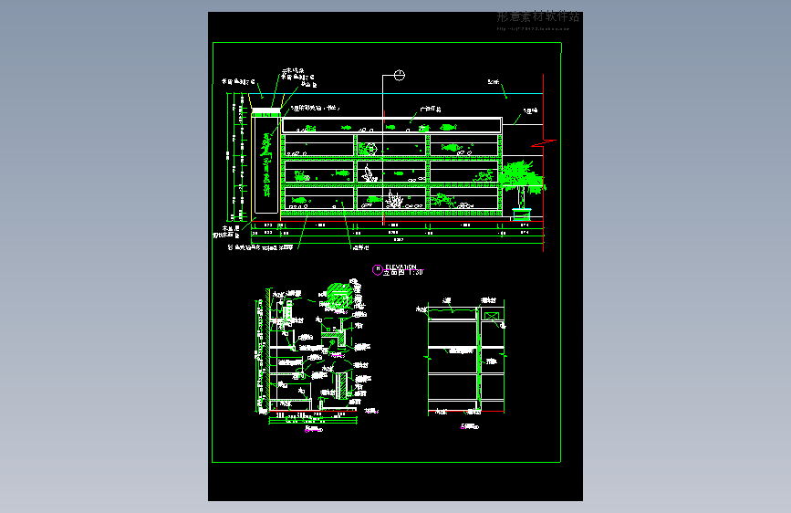 酒楼海鲜池详图
