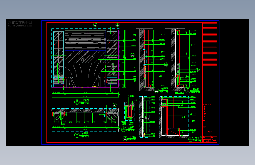 客房背景墙装饰详图