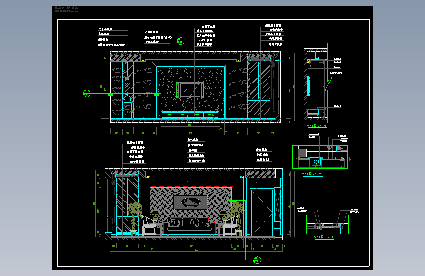 客厅主立面详图