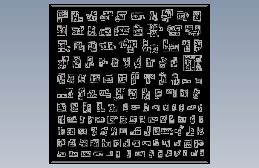 卧室CAD平面方案(130套)