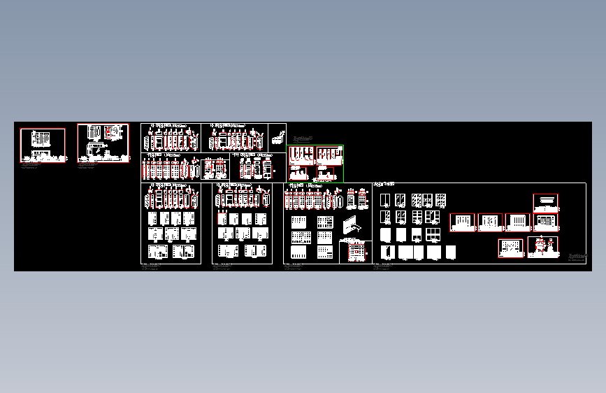 衣柜组合标准图集11套