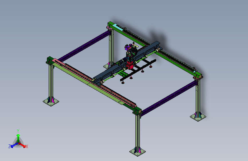 搬运和码垛的四轴机械装置