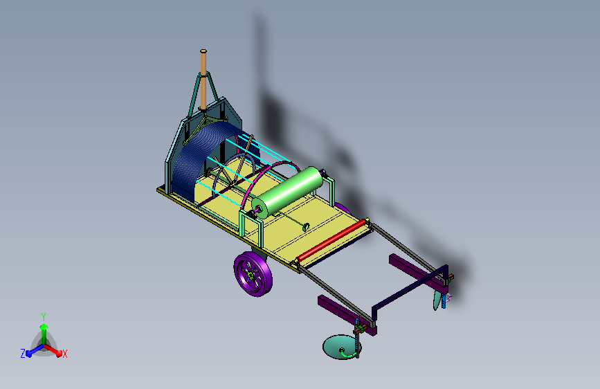 菜心种植用拱棚覆膜机