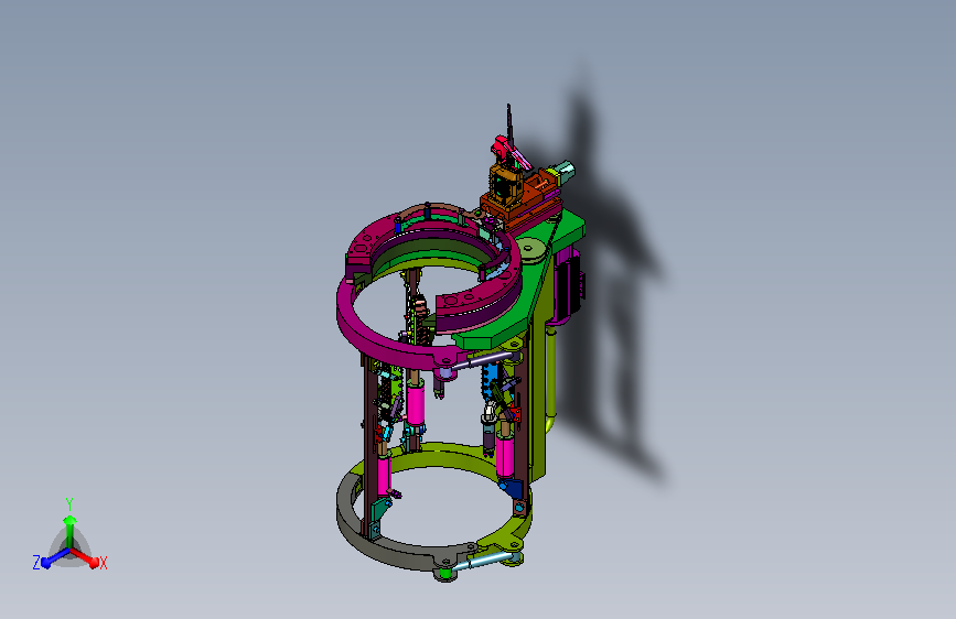步进爬树锯式整枝机器人