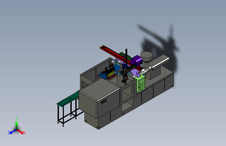 卧式注塑机全自动送料系统
