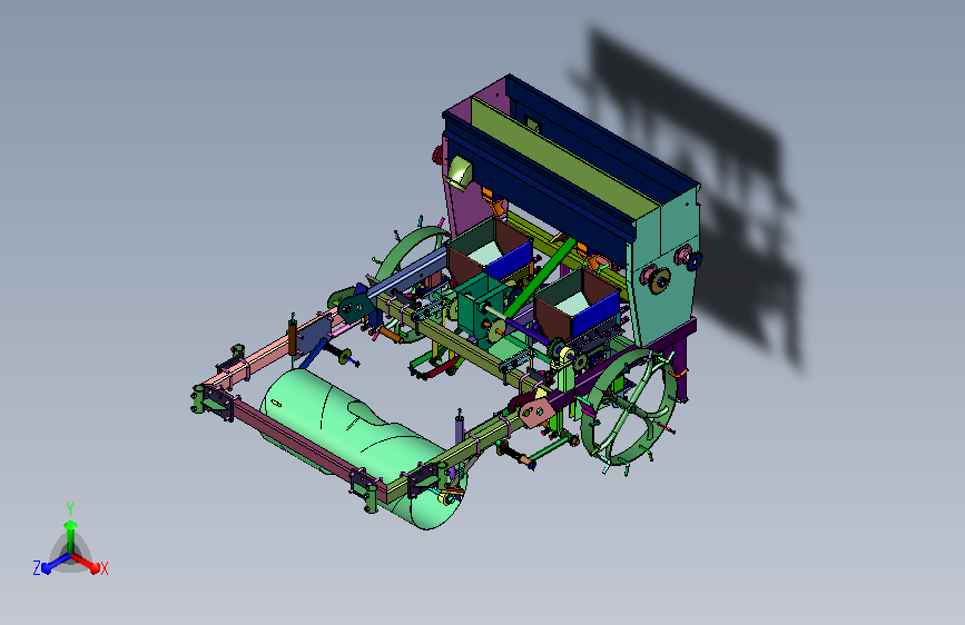 多功能打药施肥起垄盖膜机