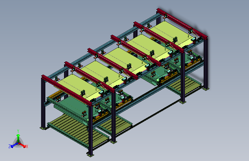 多平台垂直升降停车库