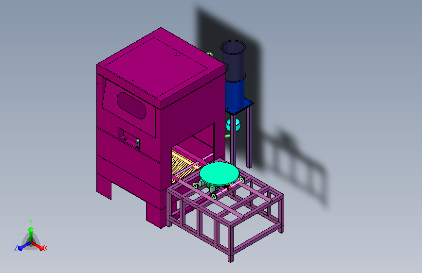 方便上下料的自动喷砂机