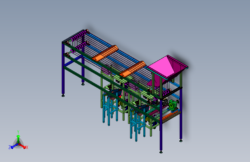 水果拣选套袋一体机