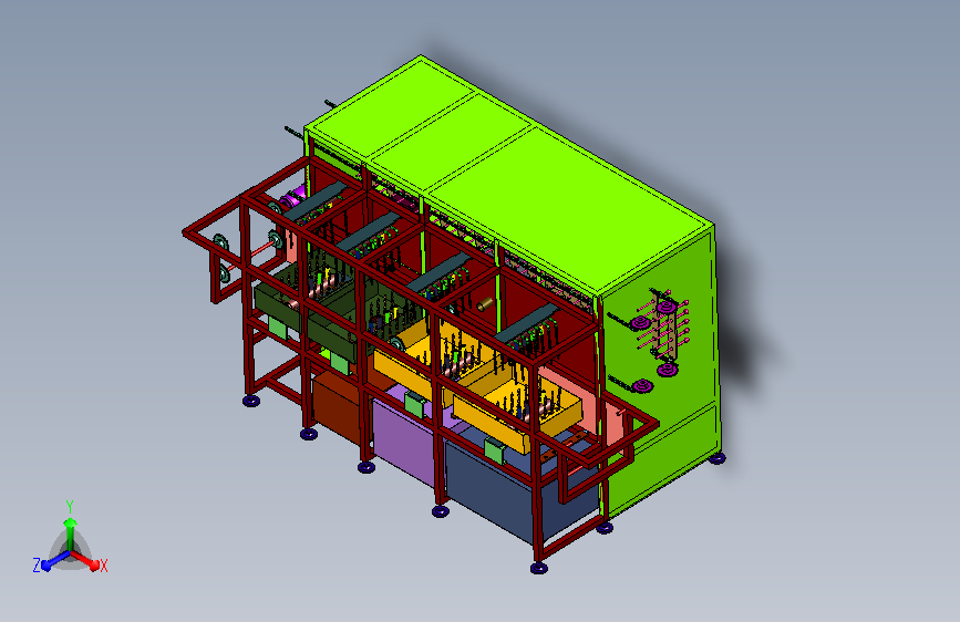 隧道式高压淋洗去污机械装置