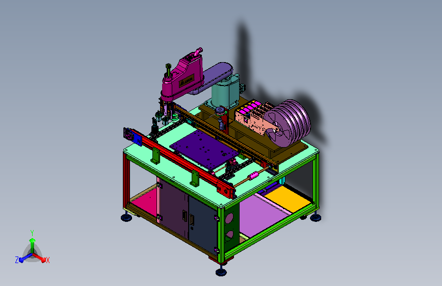 通用型视觉引导贴标机器人工作站
