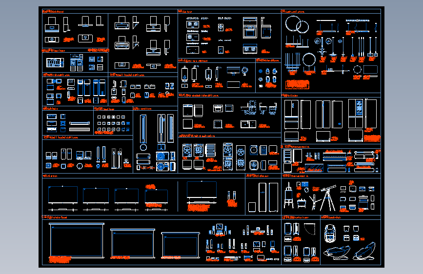 【2024更新】电器动态CAD图库
