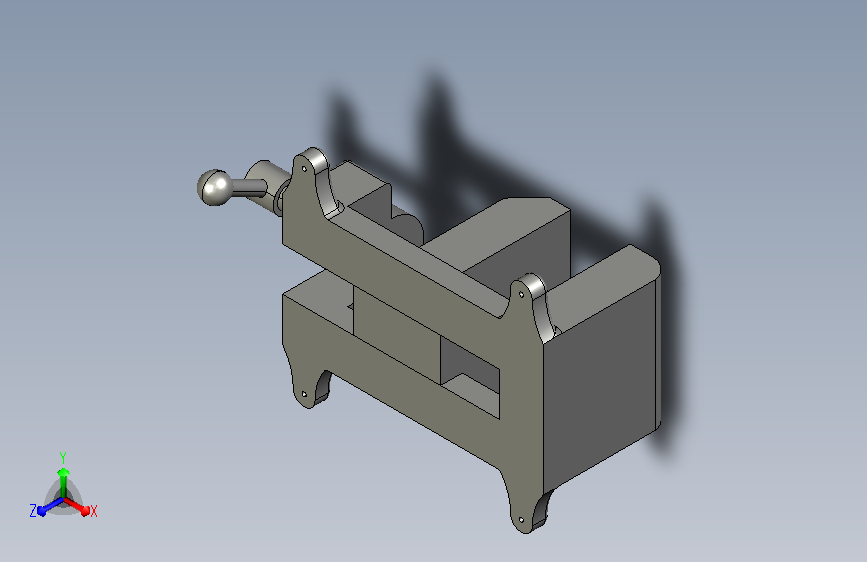 实用的台钳模型