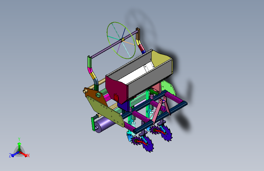 一垄一膜覆膜播种机带施肥滴灌