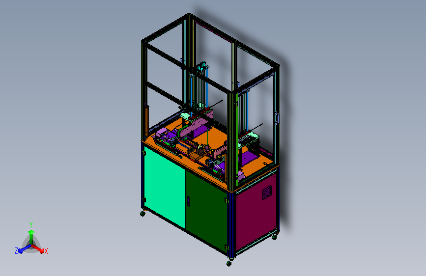 转子轴承压入组合机总装