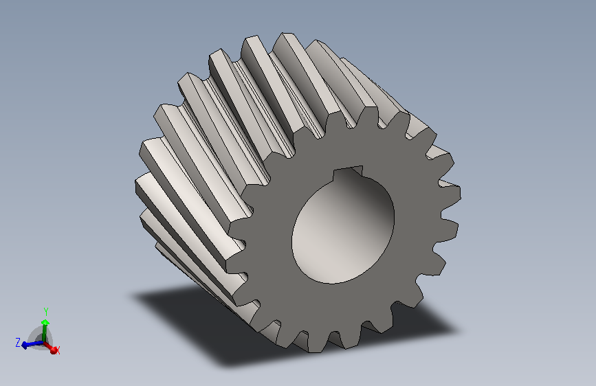 适用于机械的20齿螺旋齿轮
