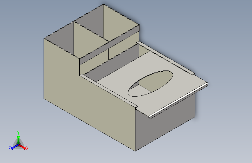 双后隔间的不锈钢工作台