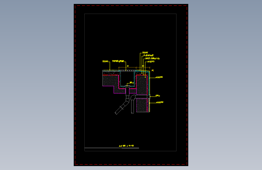 【地坪】泳池排水沟节点图