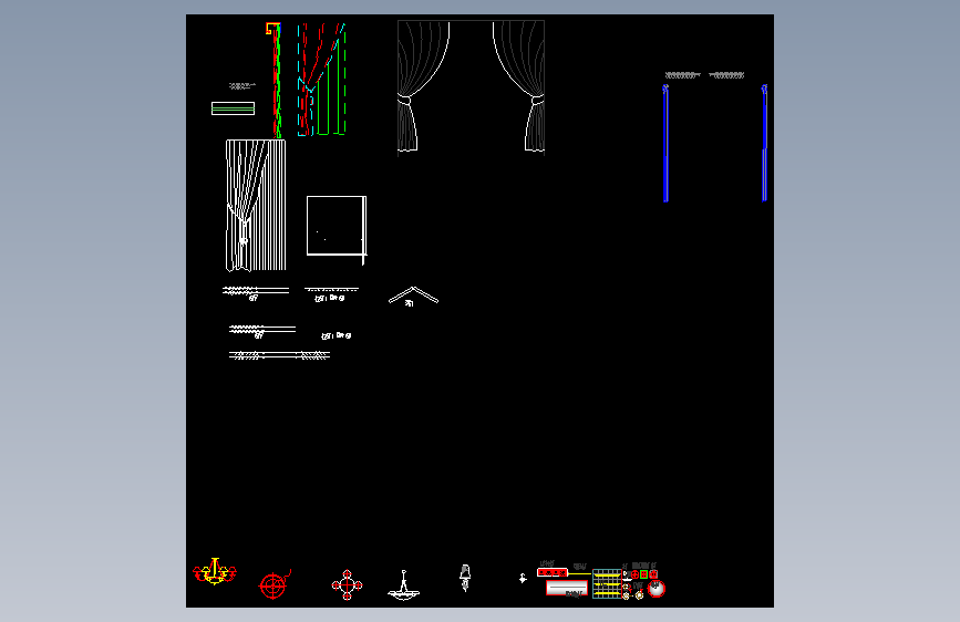 6-窗帘灯具图块