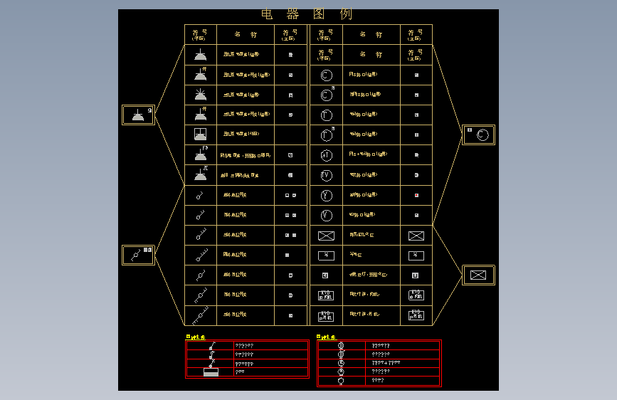 10-平面立面开关插座弱电图库
