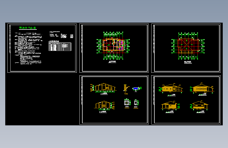 公园公共厕所建筑图