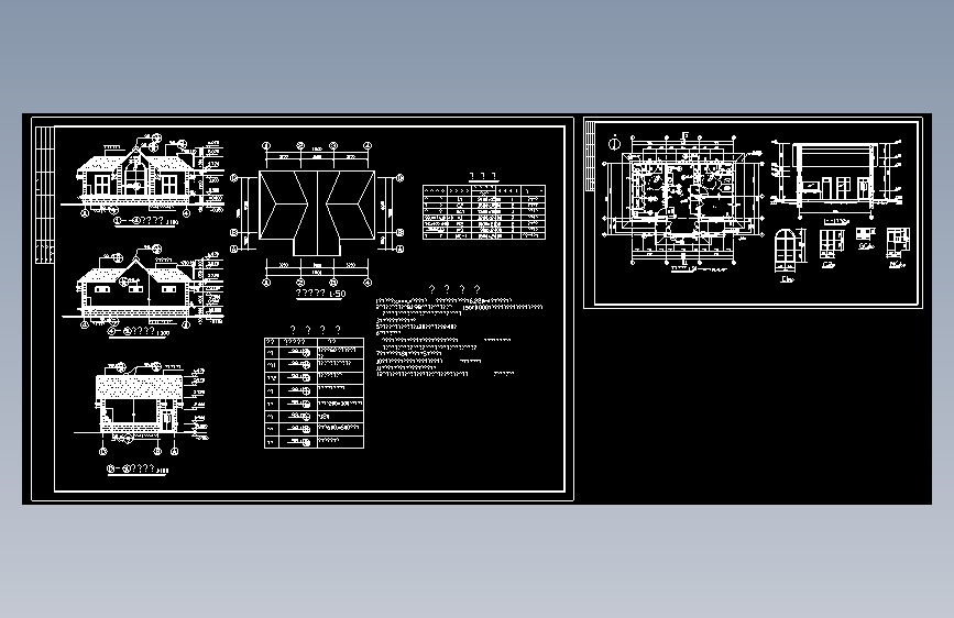 长11.1米 宽7.8米 1层砖混结构81.98平米公园公厕（三个轴立面 屋顶平面 设计说明 公厕平面 一剖面图）